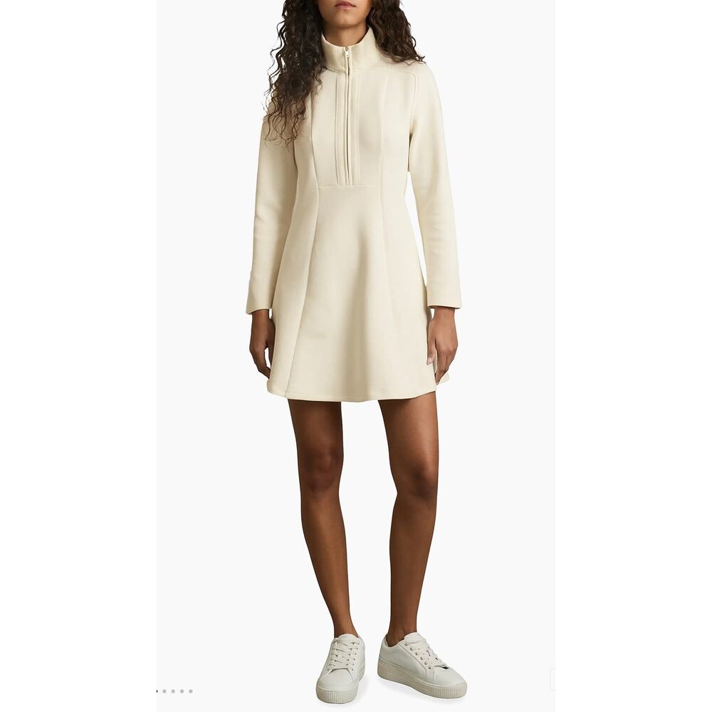 Reiss Krysta Cotton-Blend Fit & Flare Mini Dress - medium $285.00 retail price - Picture 2 of 7